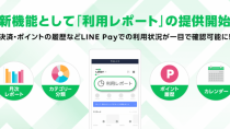LINE、LINE Payに「利用レポート」機能の提供開始　〜家計簿との連携強化〜