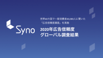 日本におけるメディア/広告に対する信頼度は依然として世界最低水準【Syno Japan調査】