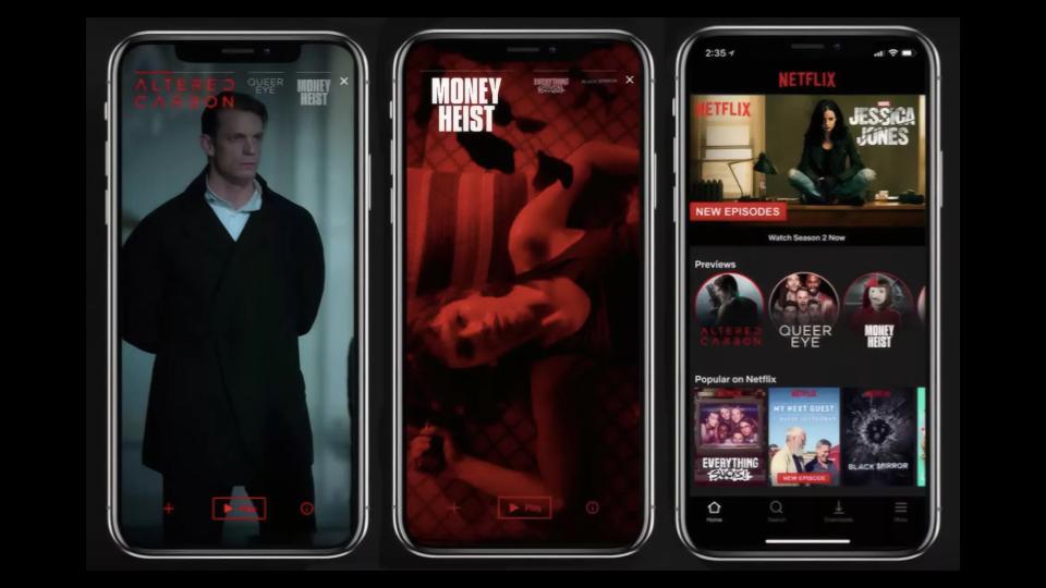 Netflix 縦型動画 開始