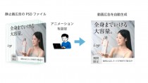 Hakuhodo DY ONE、静止画広告のPSDファイルから動画広告を自動生成できるサービスを提供開始