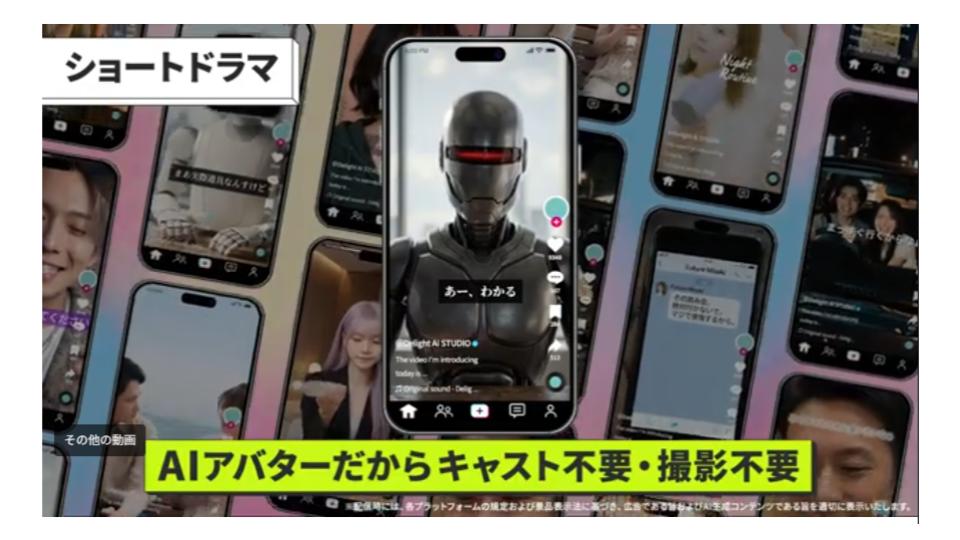 セプテーニグループのデライトチューブ、生成AIを活用した「AI×ショート動画制作サービス」を提供開始